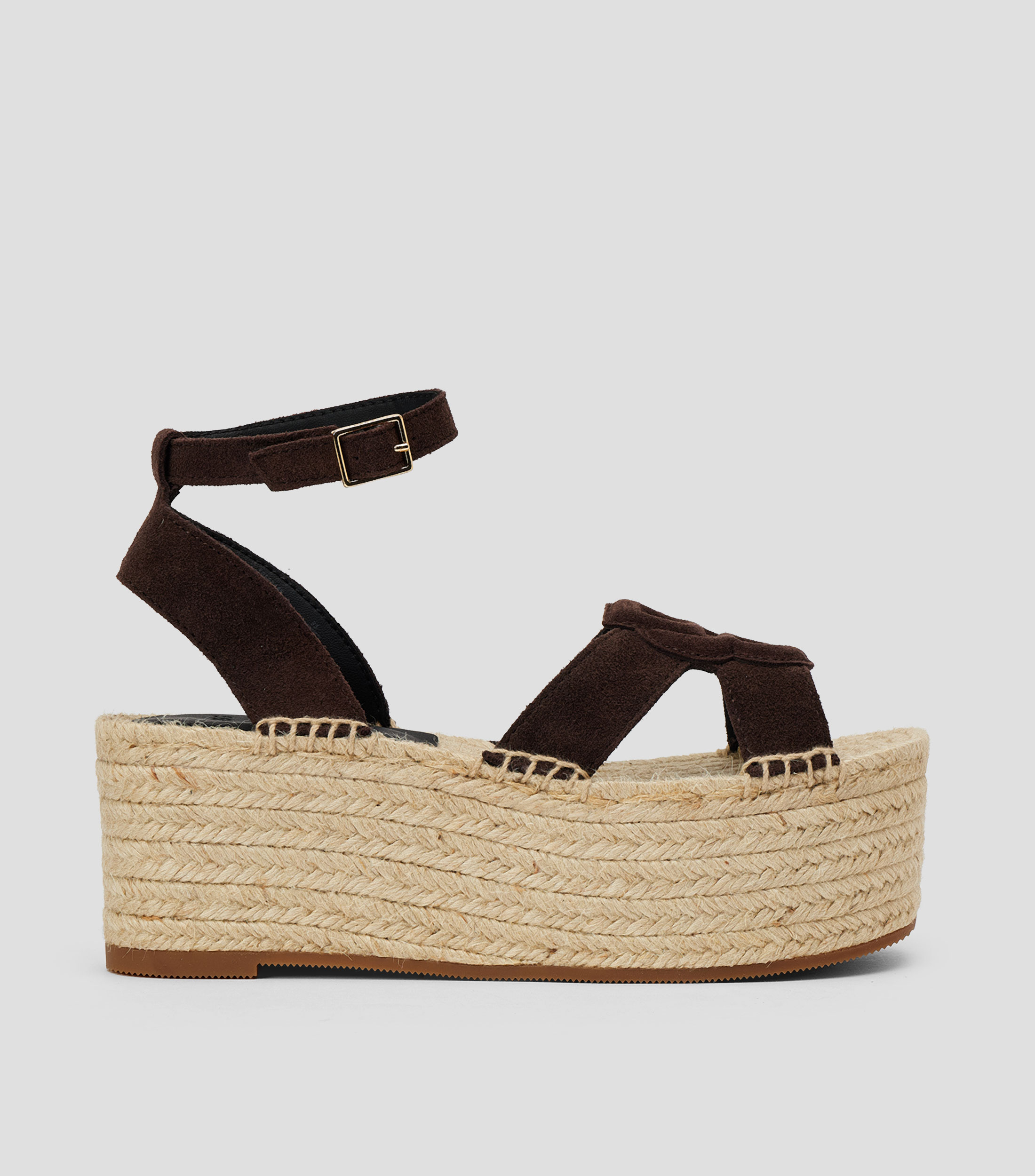 Alpargatas de ante con monograma Double B Mujer